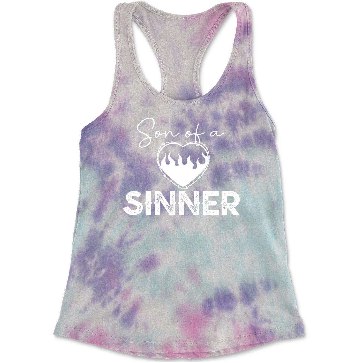 Son Of A Sinner Somebody Save Me From Myself  Racerback Tank Top for Women Cotton Candy