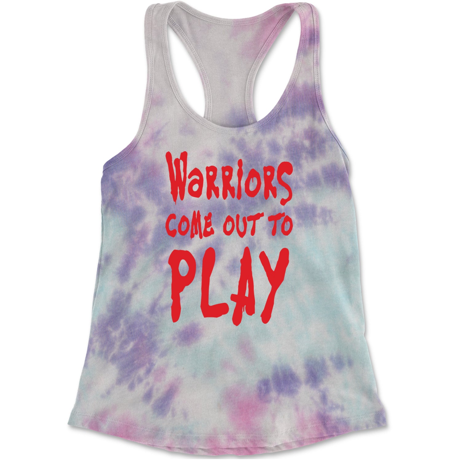 Warriors Come Out To Play  Racerback Tank Top for Women Cotton Candy