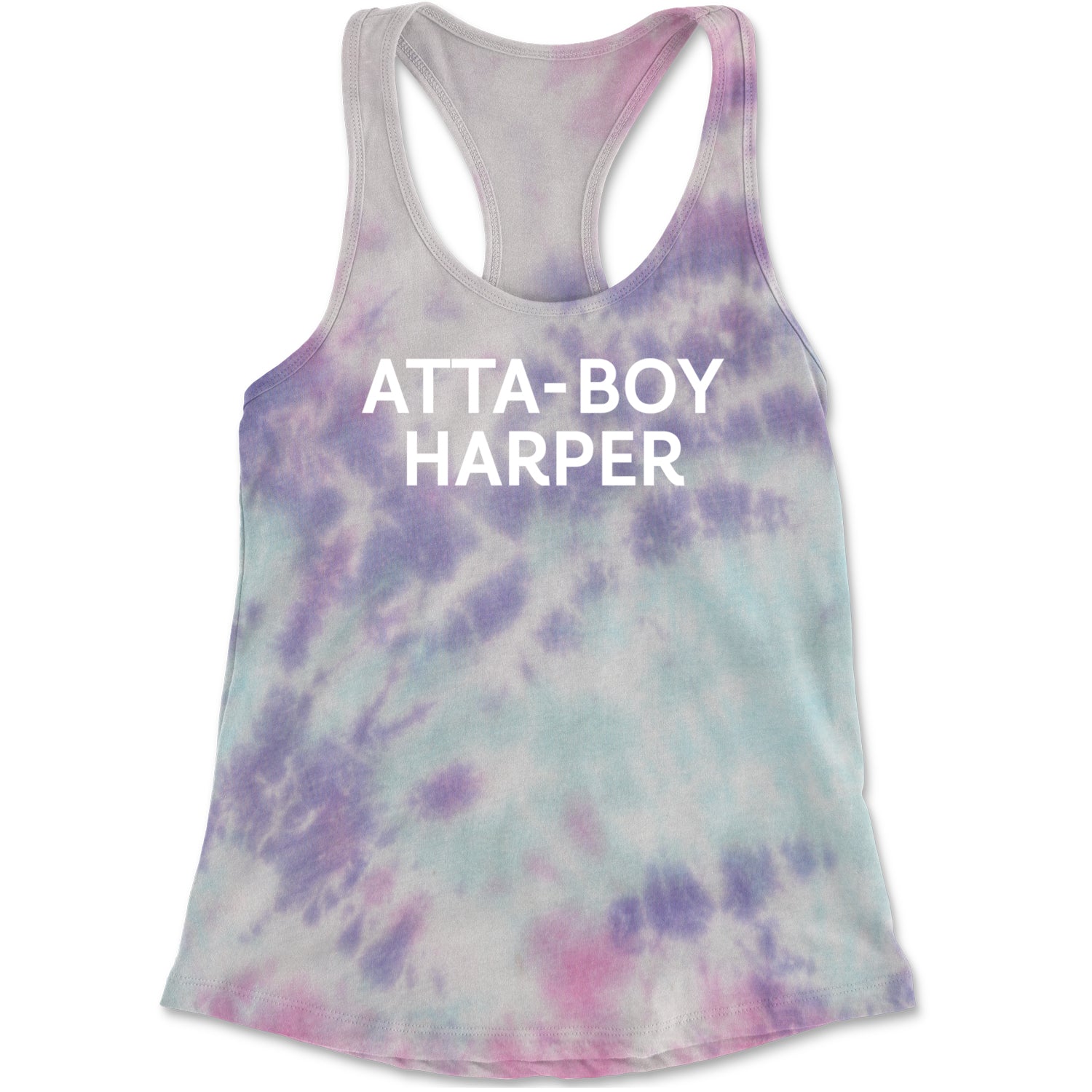 Atta-Boy Harper Philadelphia Racerback Tank Top for Women Cotton Candy