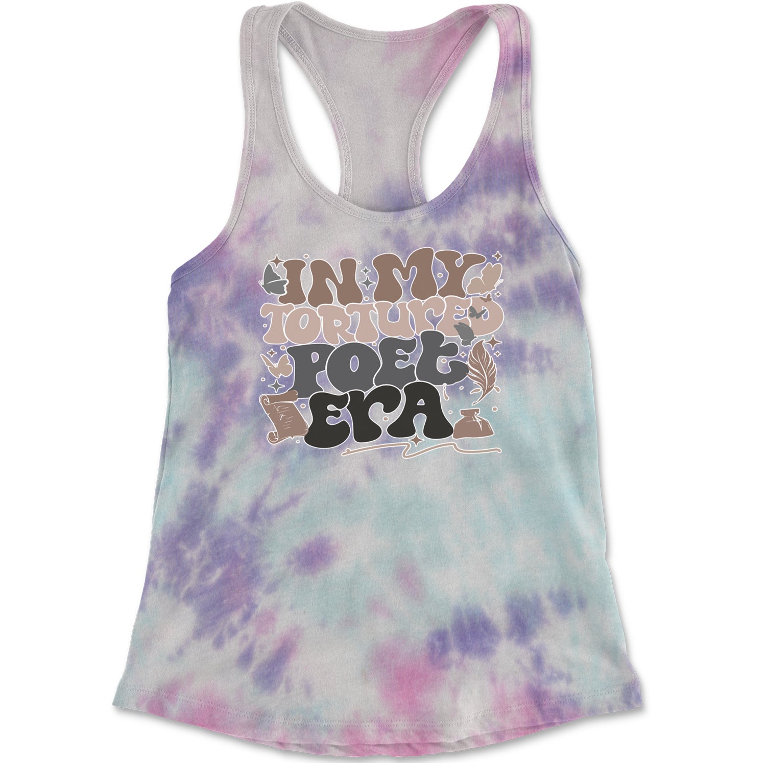 In My Tortured Poet Era TTPD Music Racerback Tank Top for Women Cotton Candy