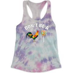Don't Be A C-ck Sucker Funny Sarcastic Racerback Tank Top for Women Cotton Candy