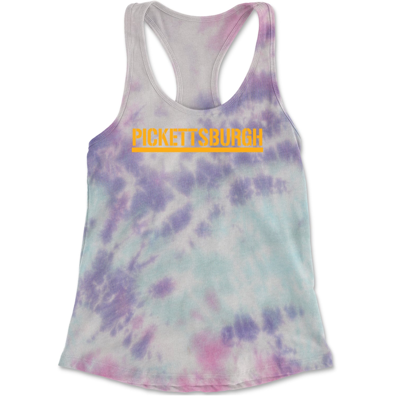 Pickettsburgh Pittsburgh Football Racerback Tank Top for Women Cotton Candy