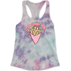 Fries Before Guys Racerback Tank Top for Women Cotton Candy