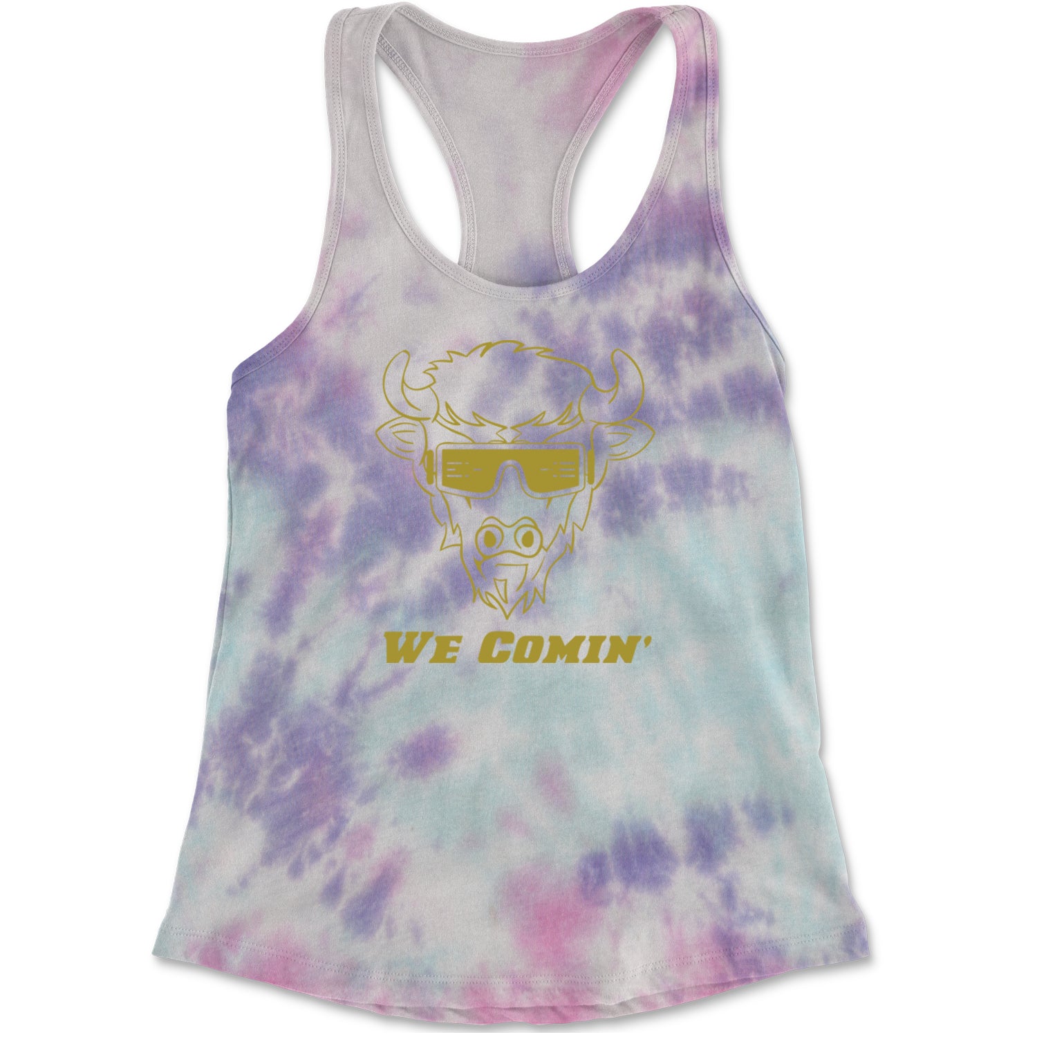 We Coming Coach Prime Colorado Racerback Tank Top for Women Cotton Candy