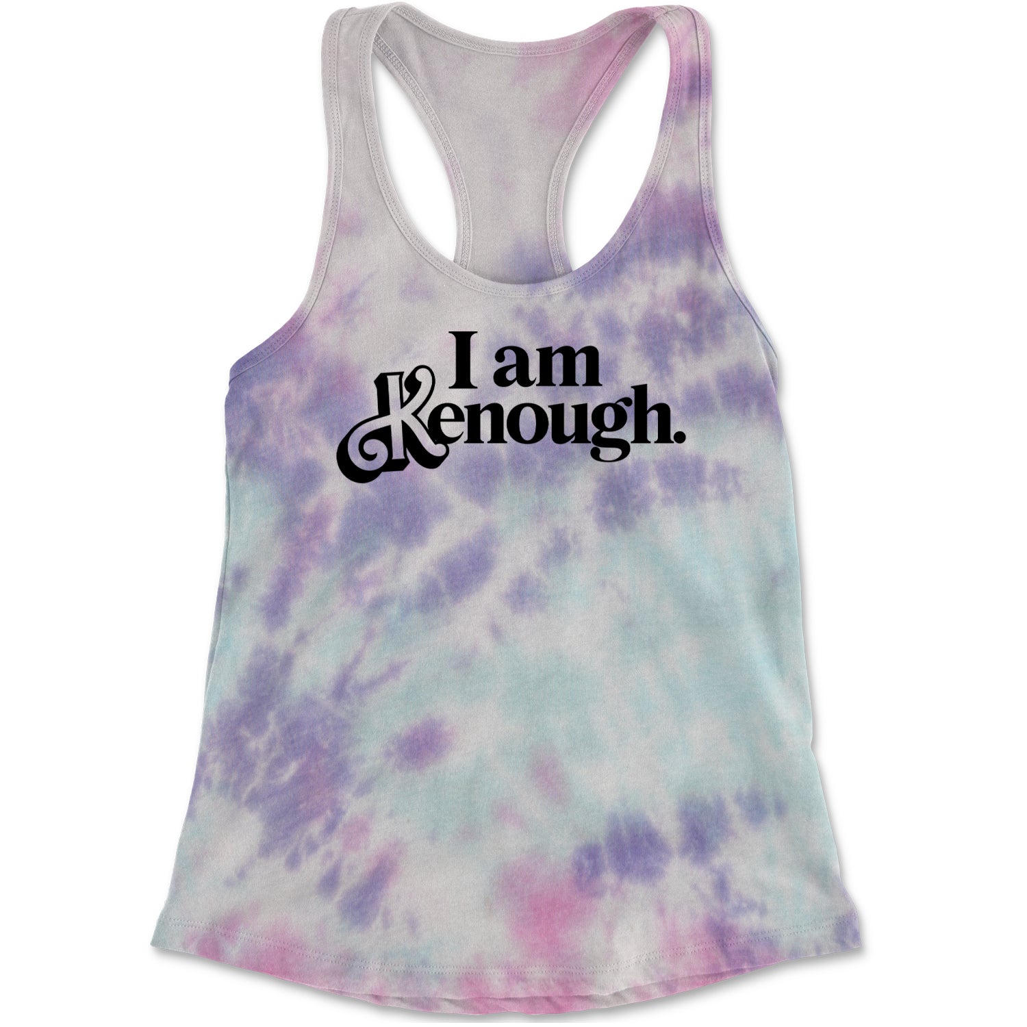 I Am Kenough Barbenheimer Racerback Tank Top for Women Cotton Candy