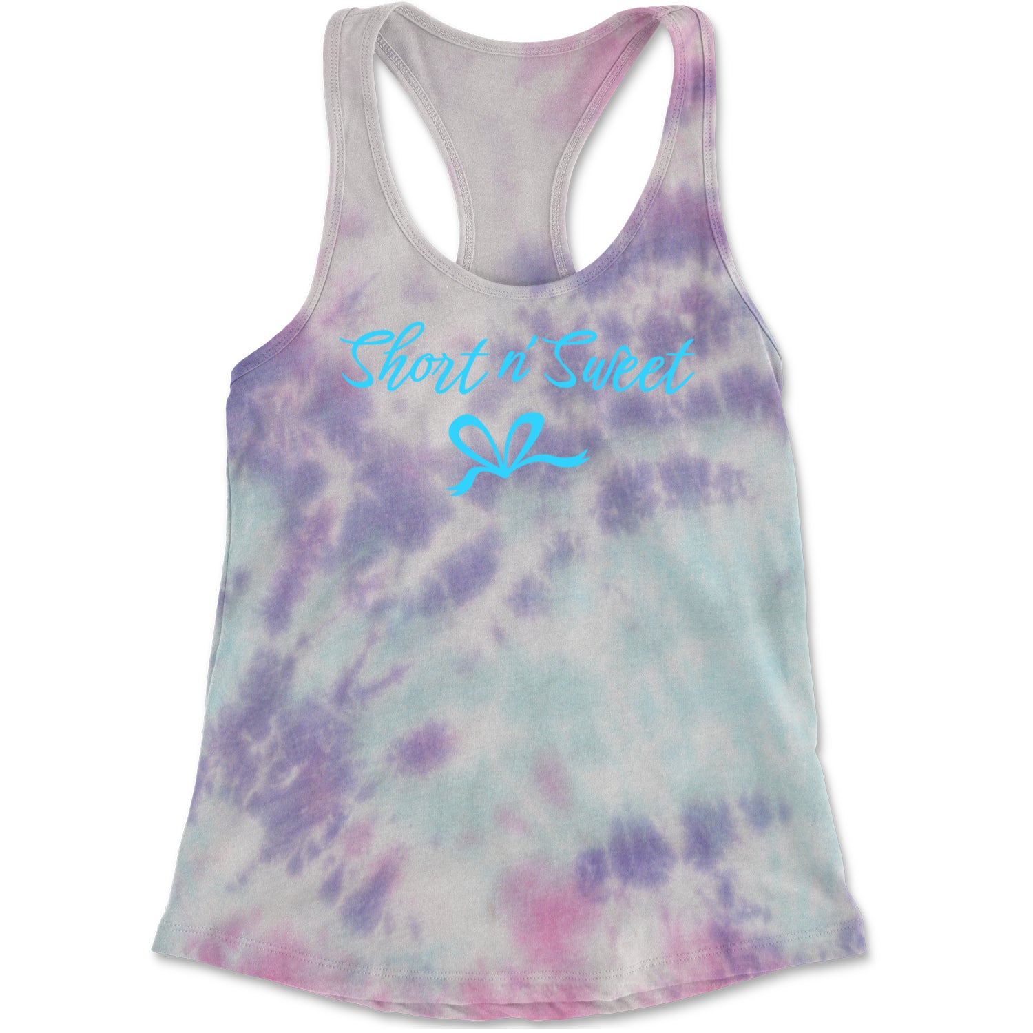 Bow Short N' Sweet Music Racerback Tank Top for Women Cotton Candy