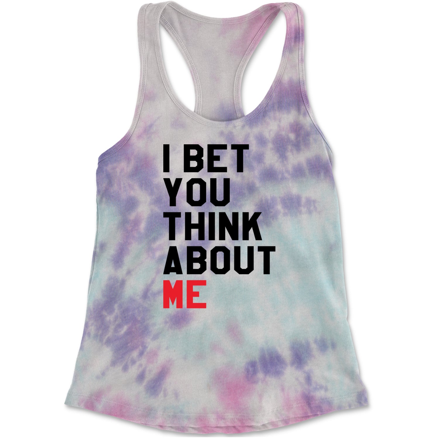 I Bet You Think About Me New TTPD Era Racerback Tank Top for Women Cotton Candy