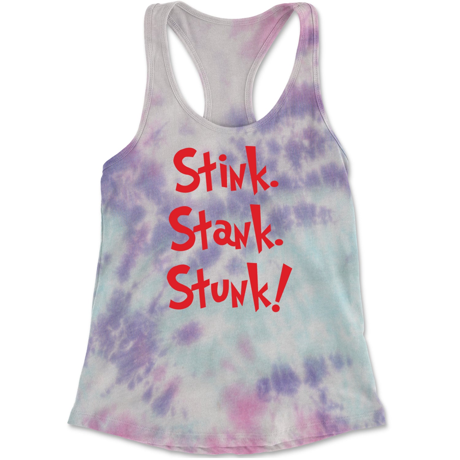 Stink Stank Stunk Gr-nch Racerback Tank Top for Women Cotton Candy