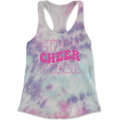 Cheer Cheer Cheer Racerback Tank Top for Women Cotton Candy