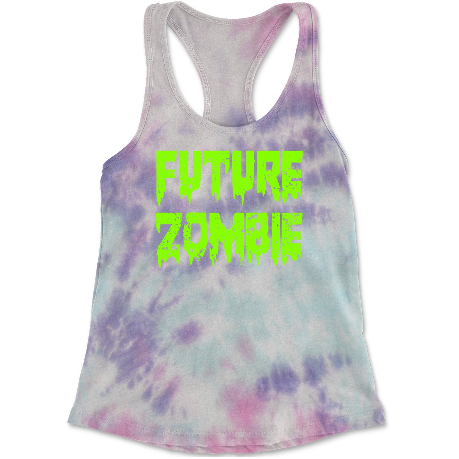 Future Zombie Horror Racerback Tank Top for Women Cotton Candy