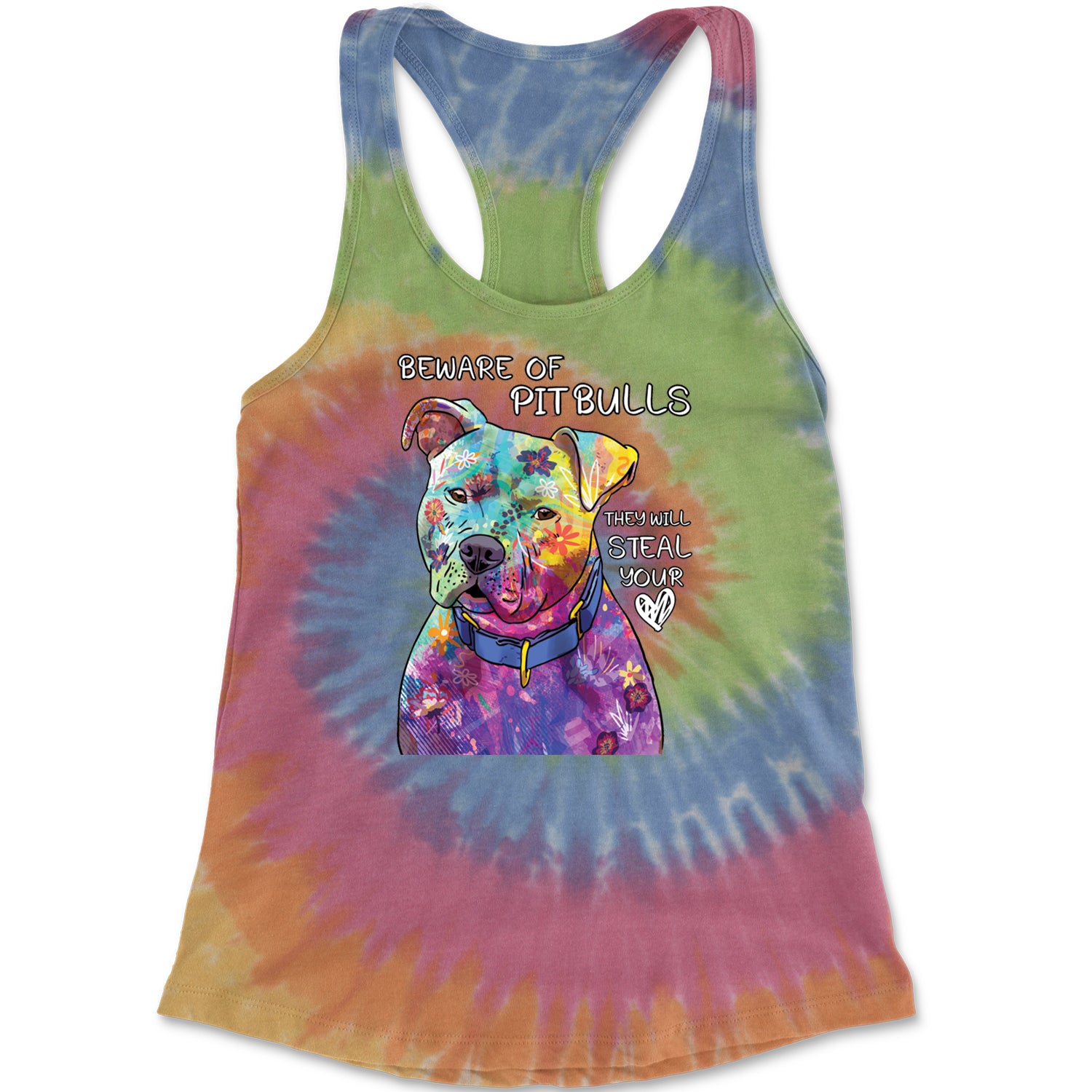 Beware Of Pit Bulls, They Will Steal Your Heart  Racerback Tank Top for Women Eternity