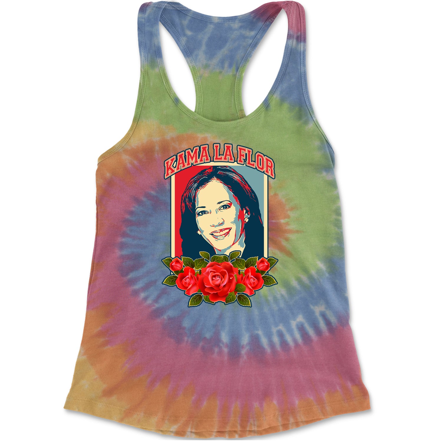 Kama La Flor Kamala Como La Flor Racerback Tank Top for Women Eternity