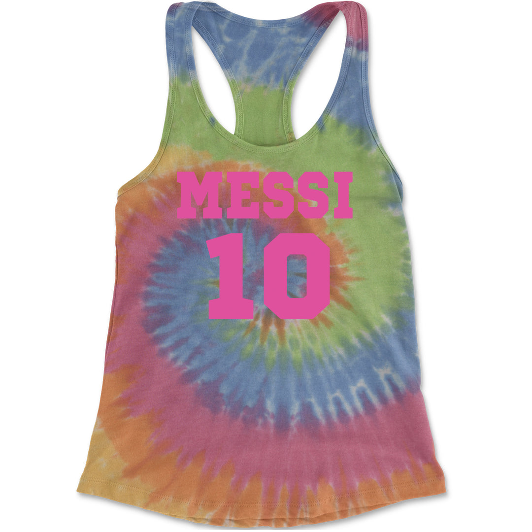 Messi World Soccer Futbol Messiami Racerback Tank Top for Women Eternity