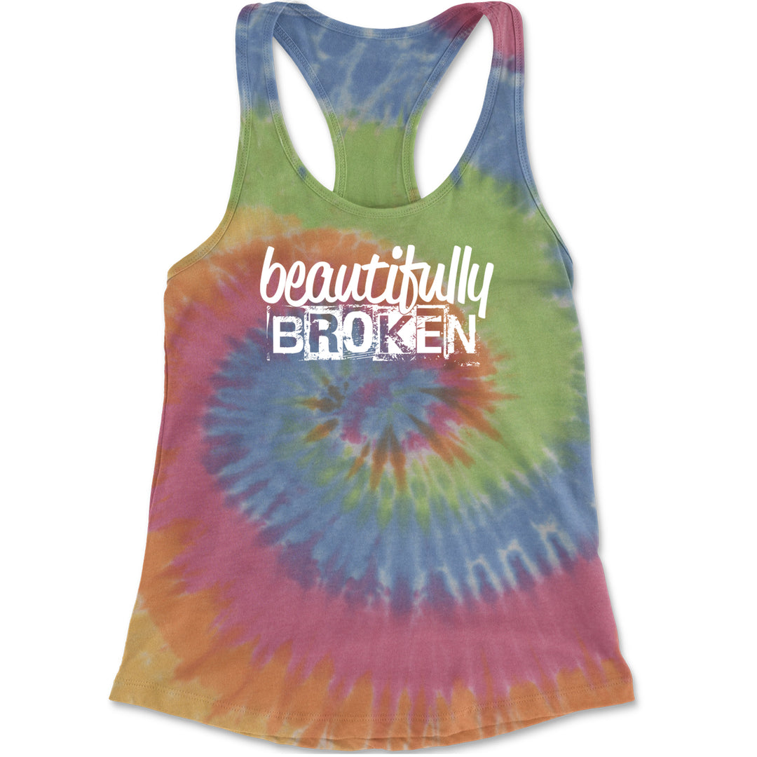 Beautifully Broken Music Racerback Tank Top for Women