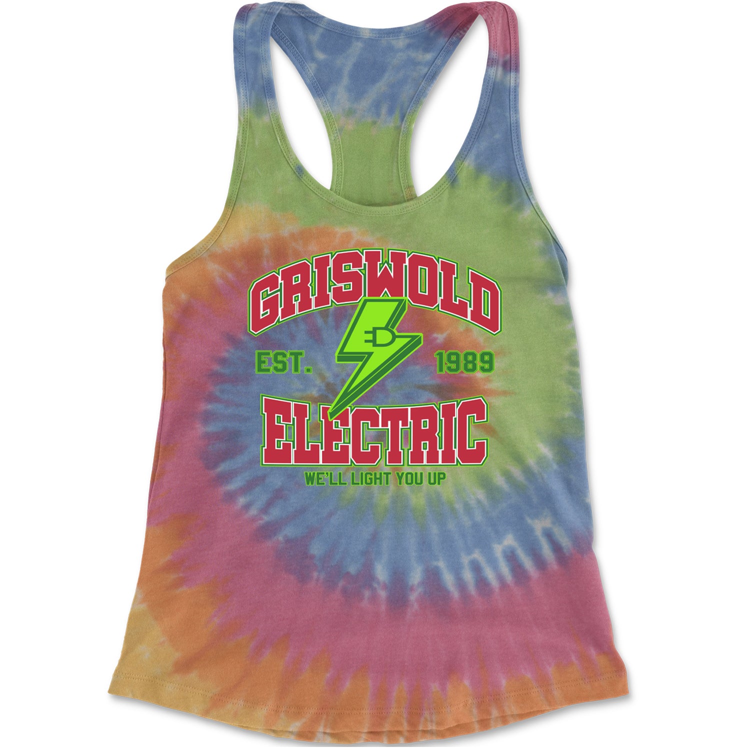 Griswold Electric We'll Light You Up Racerback Tank Top for Women Eternity