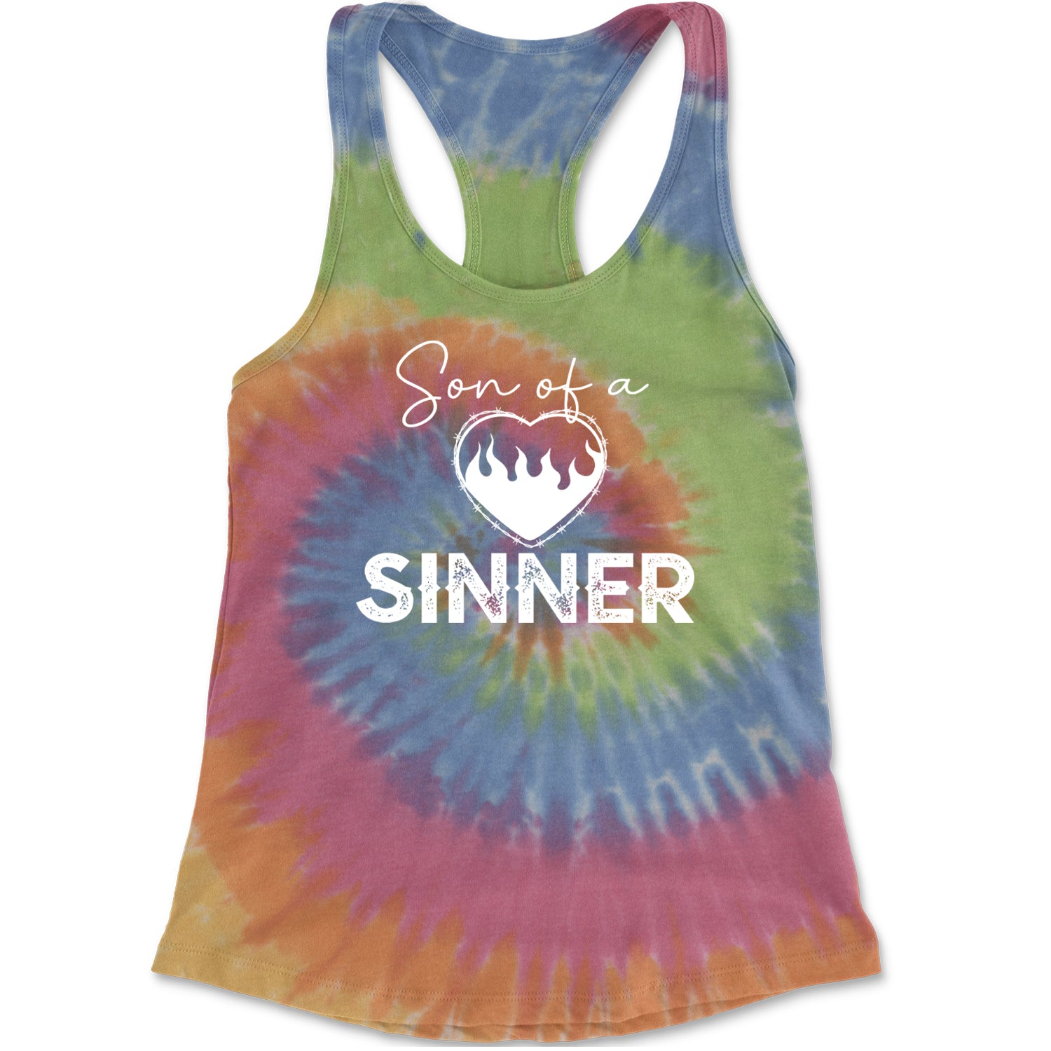 Son Of A Sinner Somebody Save Me From Myself  Racerback Tank Top for Women Eternity