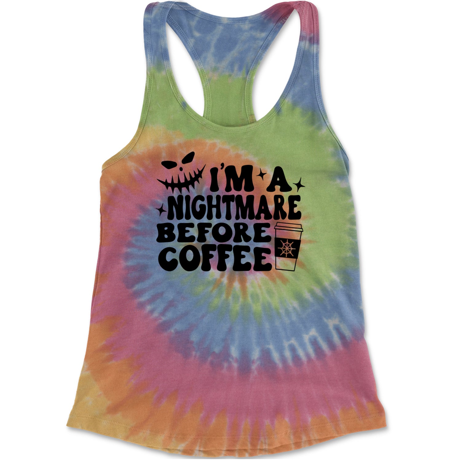 I'm A Nightmare Before Coffee Racerback Tank Top for Women Eternity