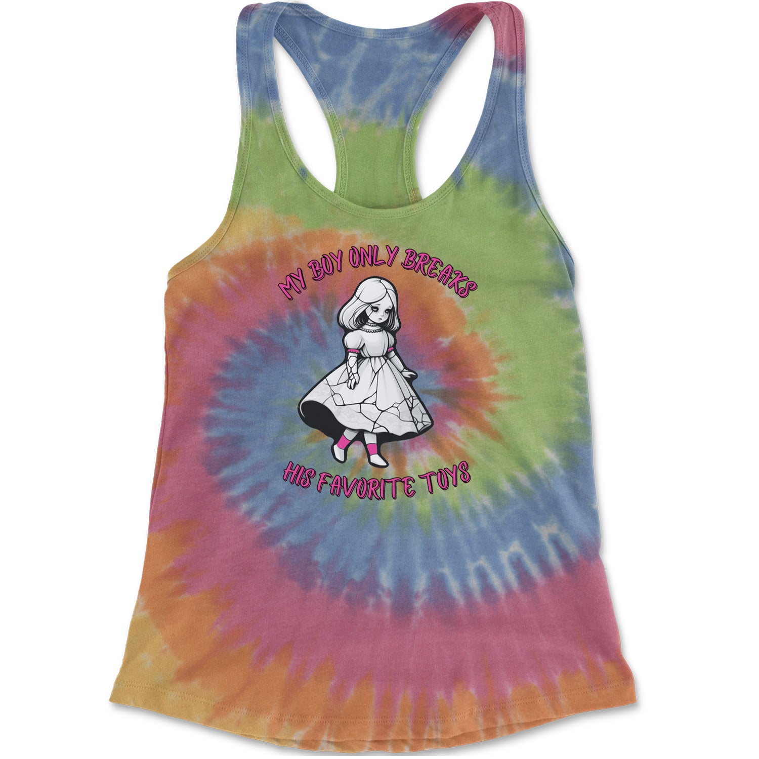 My Boy Only Breaks His Favorite Toys TTPD Music Racerback Tank Top for Women Eternity