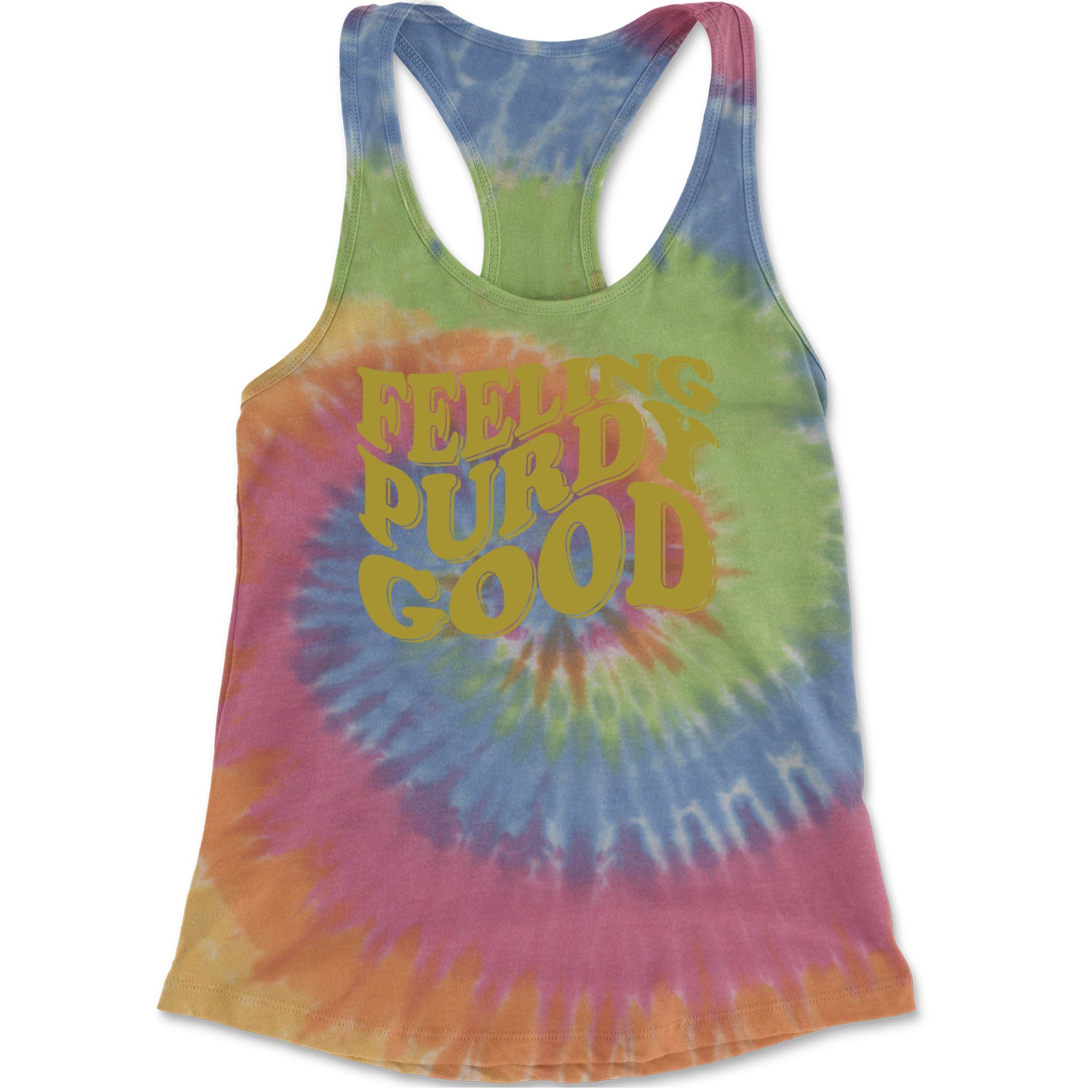 Feeling Purdy Good San Francisco Racerback Tank Top for Women Eternity