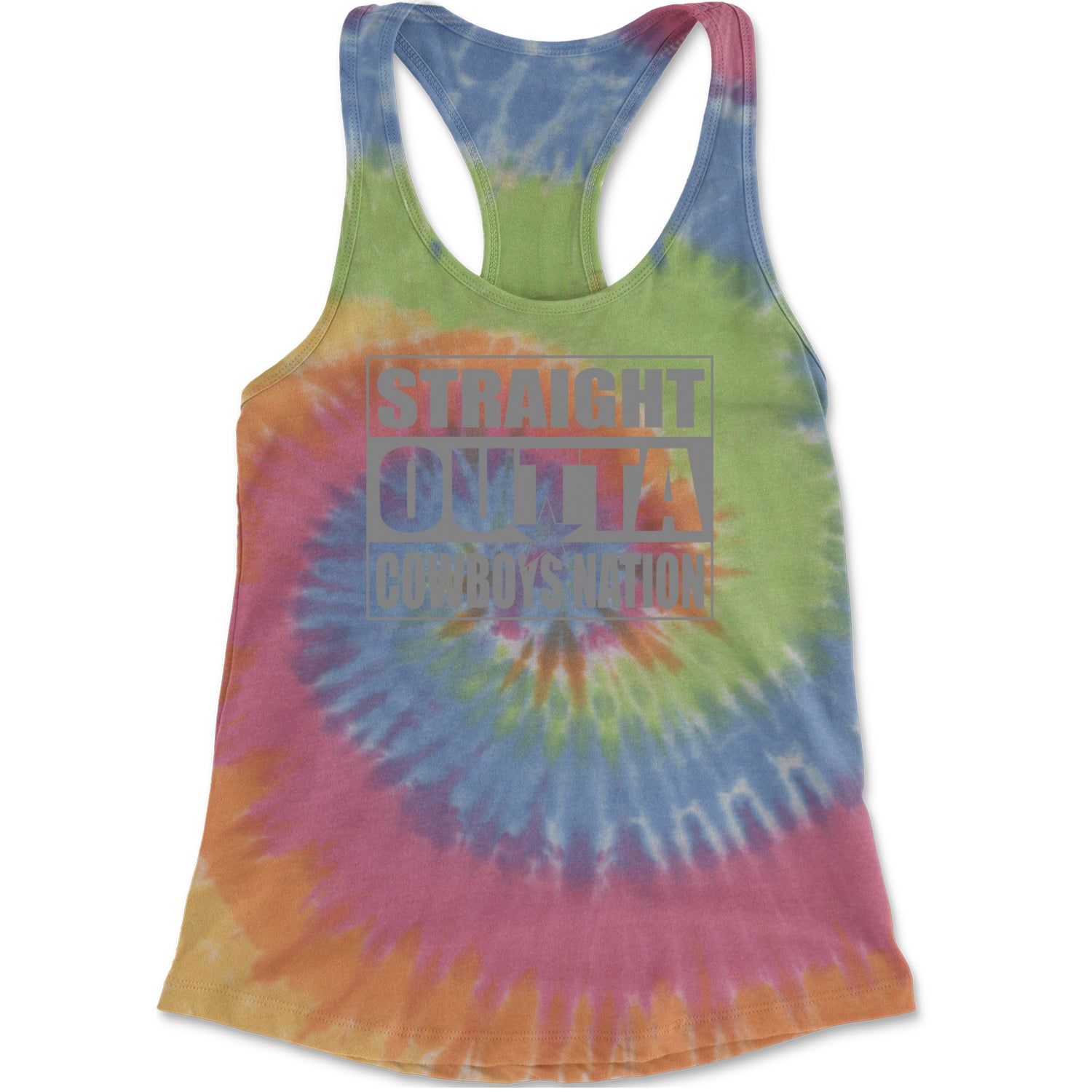 Straight Outta Cowboys Nation   Racerback Tank Top for Women Eternity