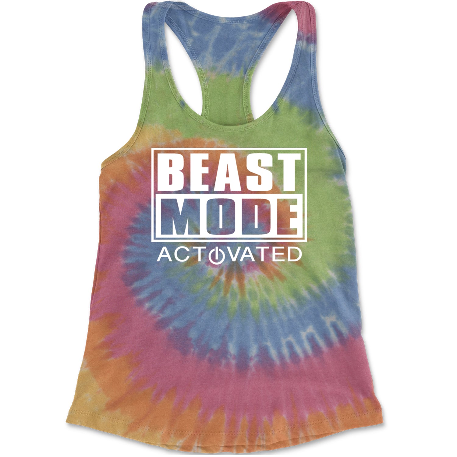 Activated Beast Mode Workout Gym Clothing Racerback Tank Top for Women Eternity