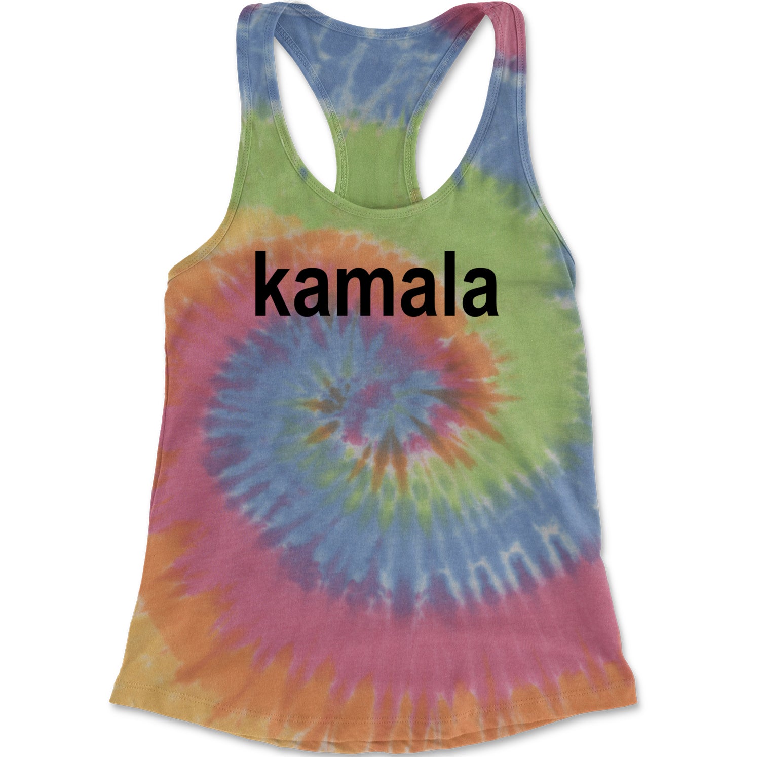 Kamala Black Print Kamala Harris For President Racerback Tank Top for Women Eternity