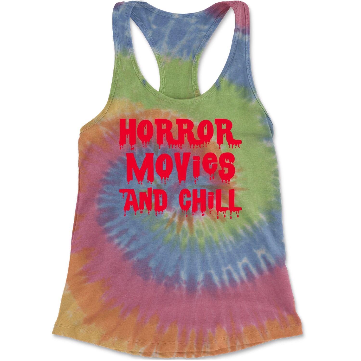 Horror Movies and Chill Racerback Tank Top for Women Eternity