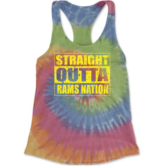 Straight Outta Rams Nation   Racerback Tank Top for Women Eternity