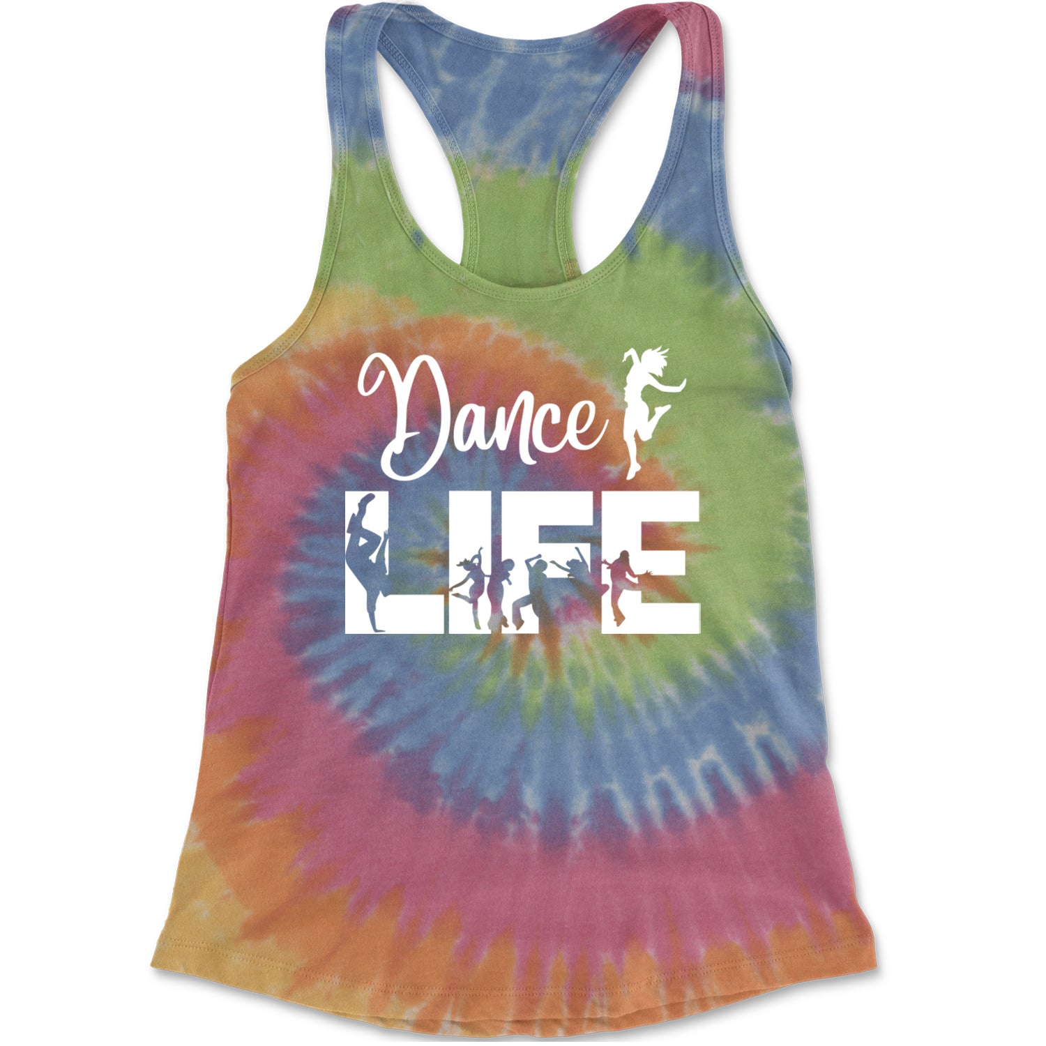 Dance Life Silhouette Dancers Racerback Tank Top for Women Eternity