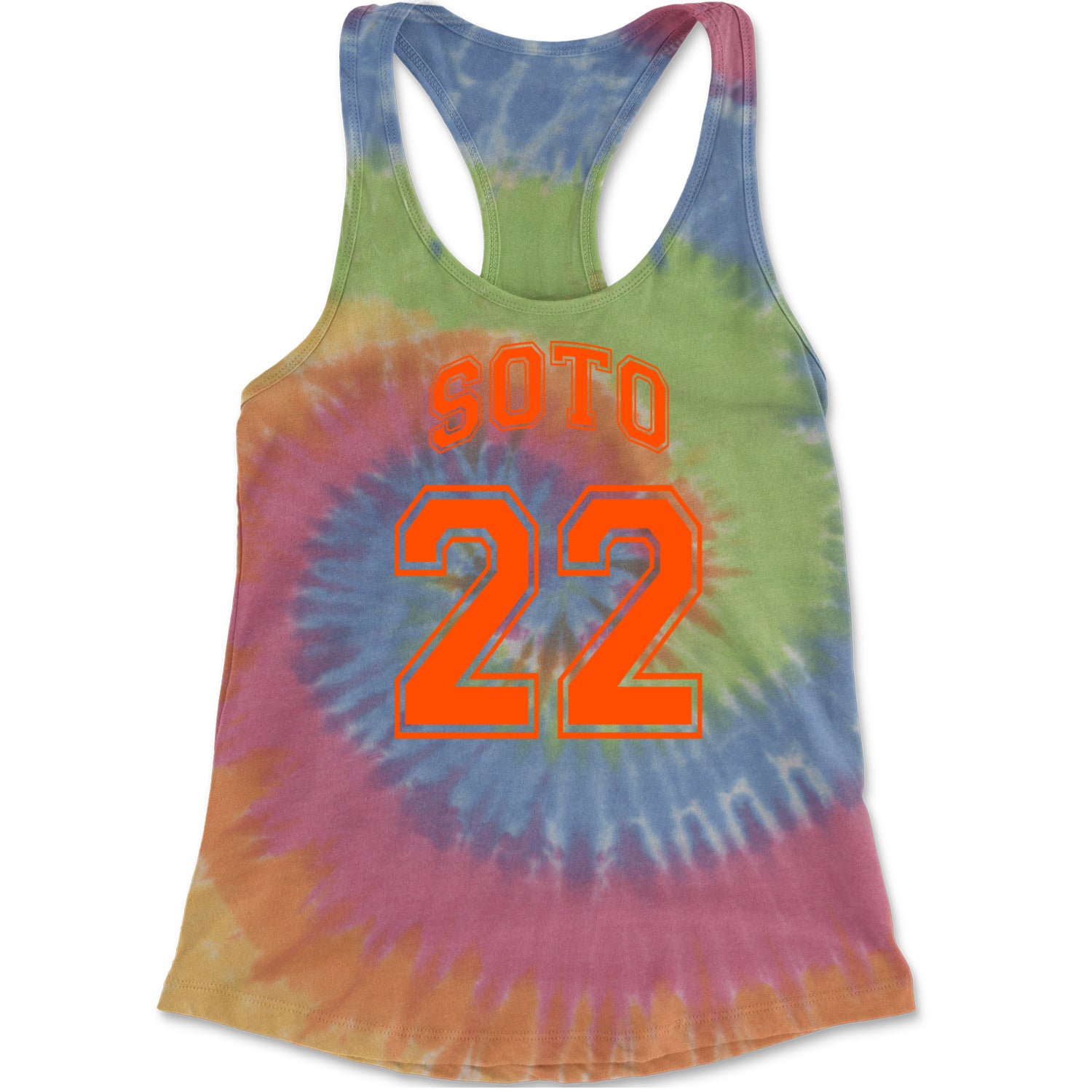 Soto Number 22 Racerback Tank Top for Women Eternity