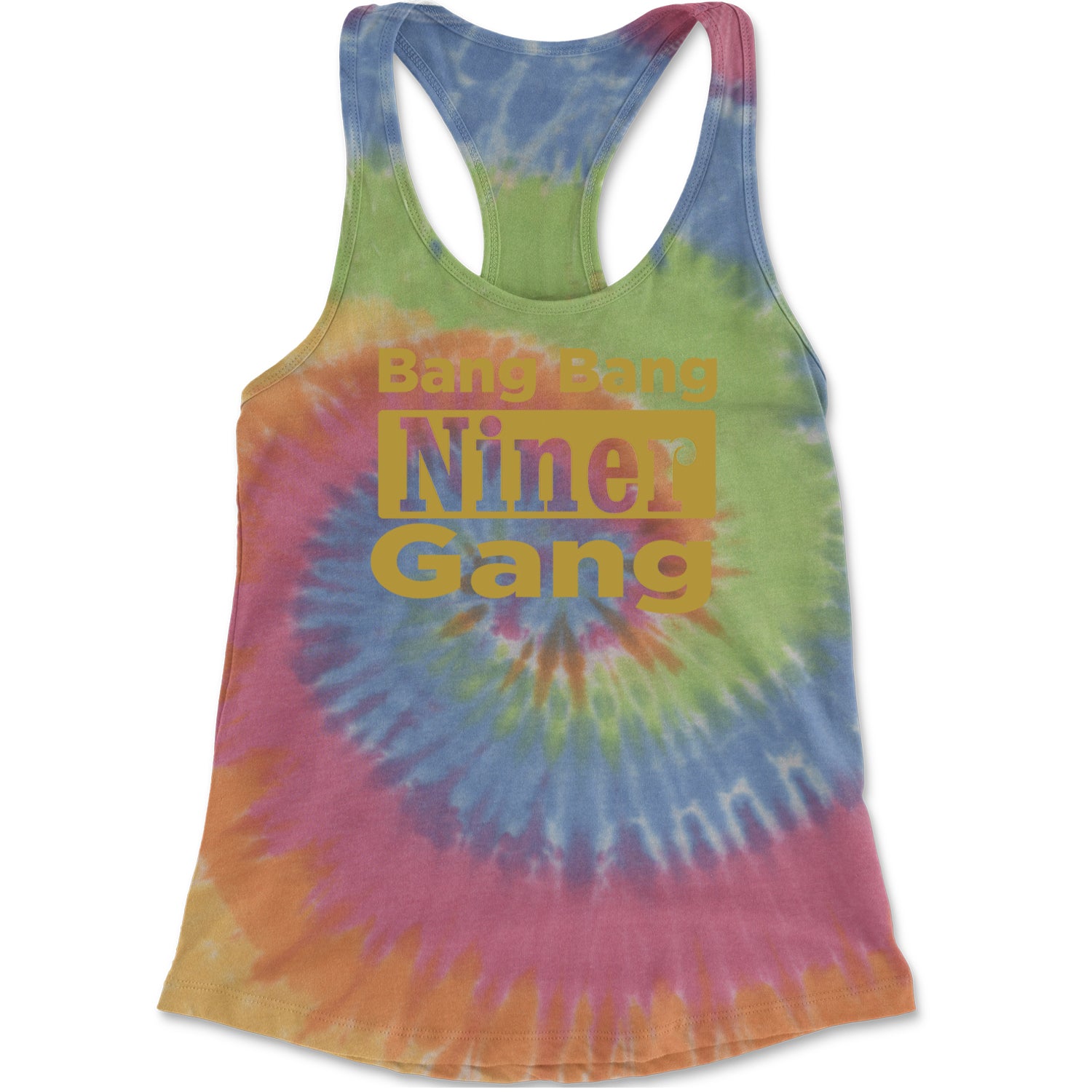 Bang Bang Niner Gang San Francisco Racerback Tank Top for Women Eternity