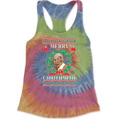 Merry Chrithmith Ugly Christmas Racerback Tank Top for Women Eternity