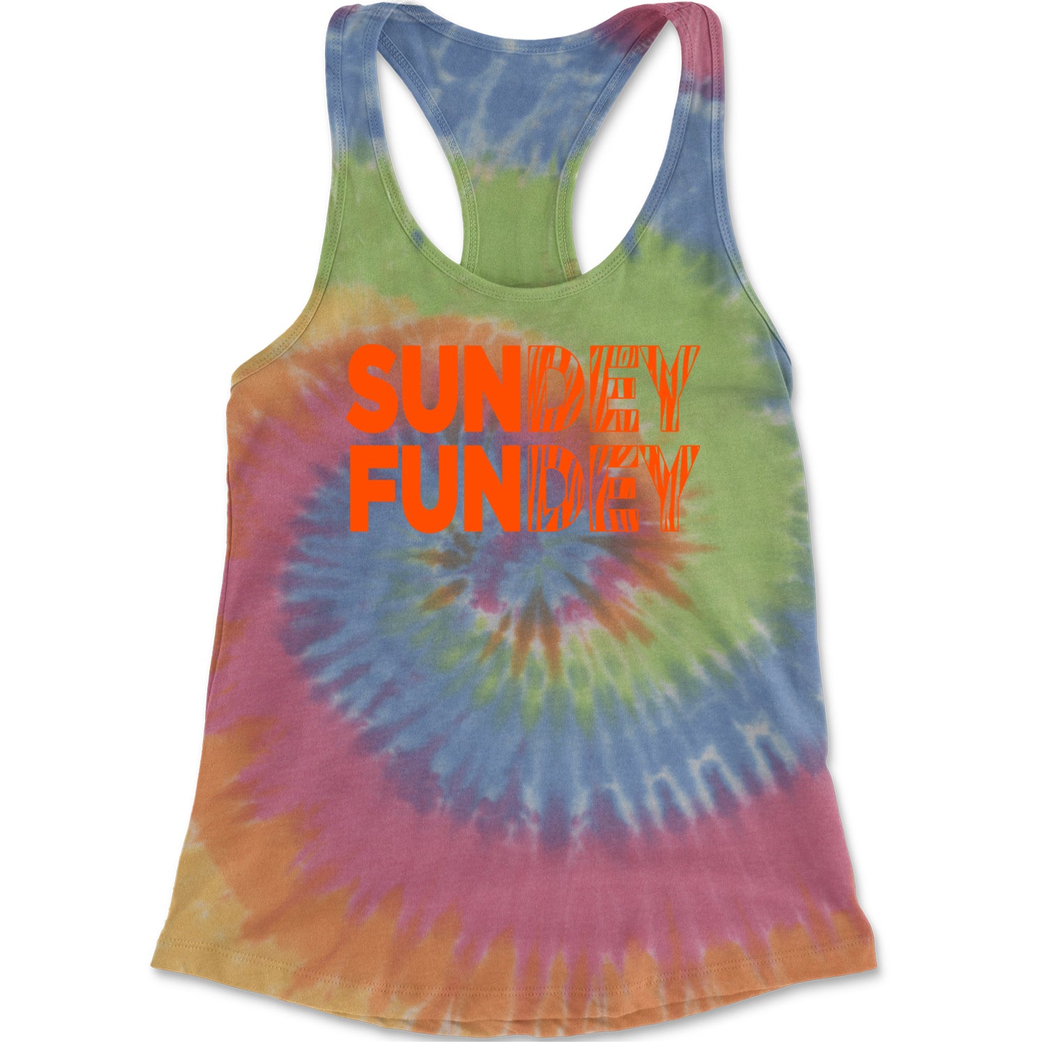 SunDEY FunDEY Sunday FundayRacerback Tank Top for Women Eternity