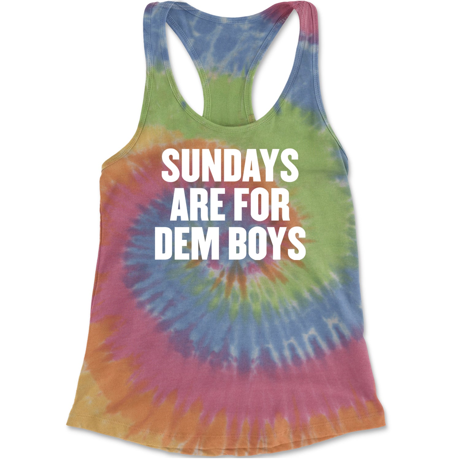 Sundays Are For Dem Boys Racerback Tank Top for Women Eternity