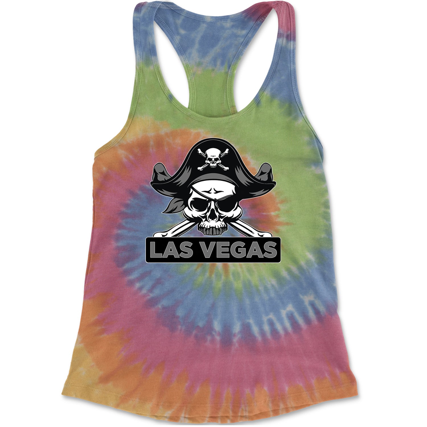 Raider Skull Straight Outta Las Vegas Racerback Tank Top for Women Eternity