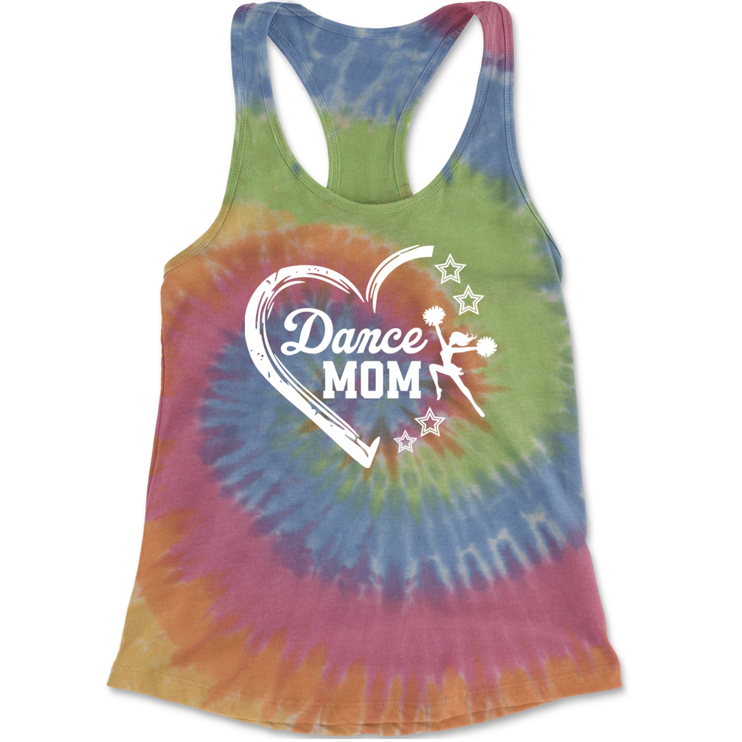 Heart Dance Mom Love Racerback Tank Top for Women Eternity