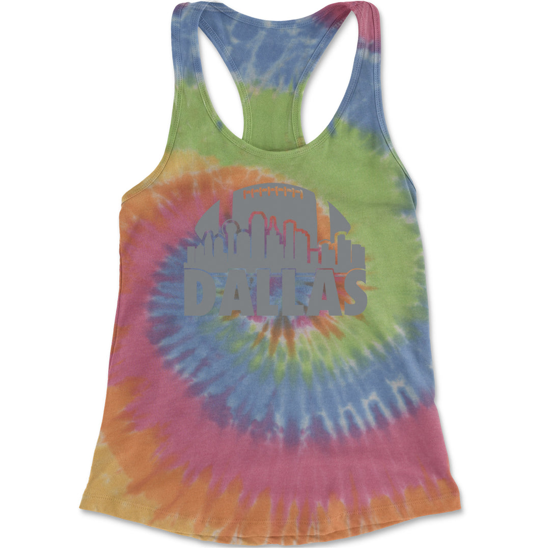 Dallas Texas Skyline Racerback Tank Top for Women Eternity