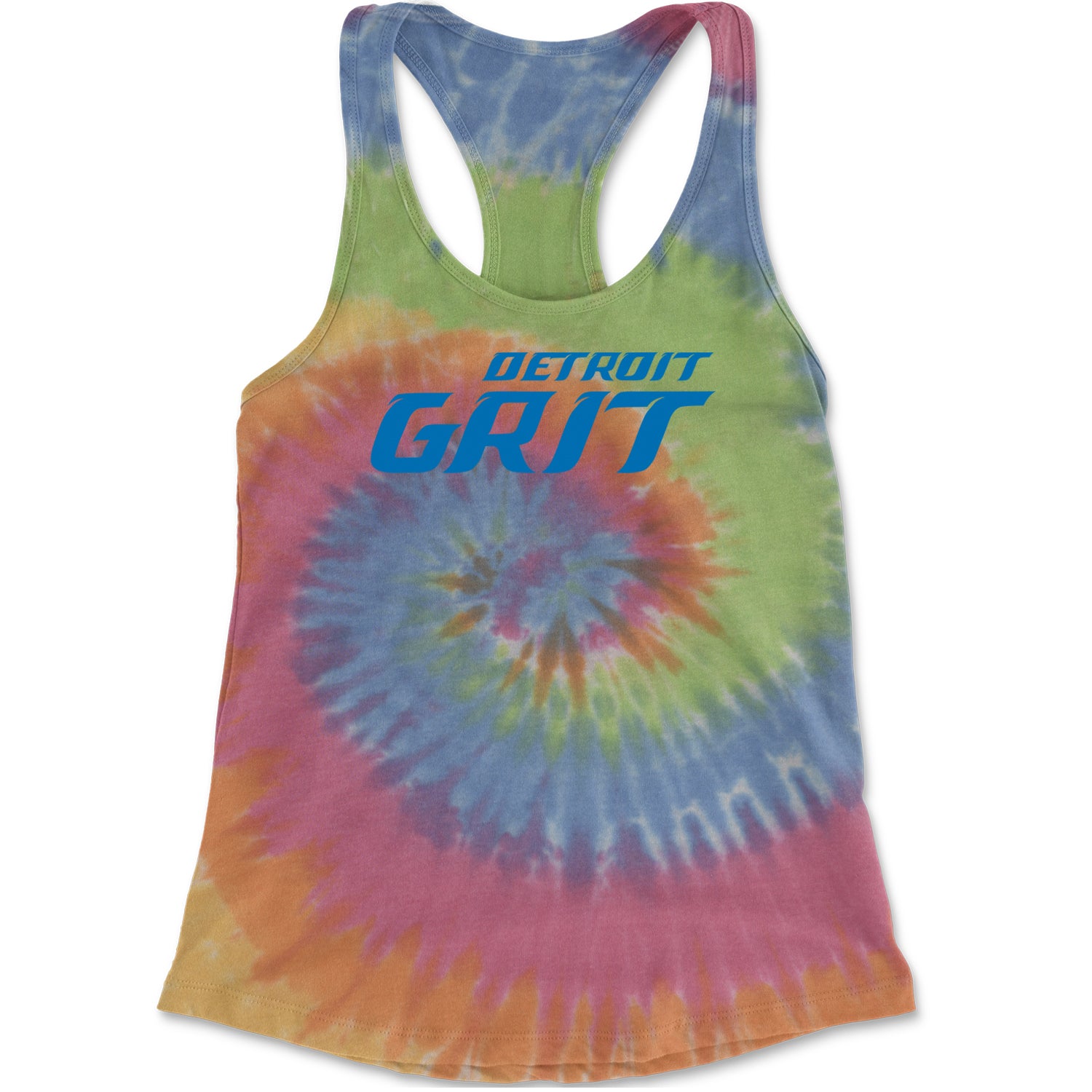 Grit Detroit Football Hard Knocks Racerback Tank Top for Women Eternity