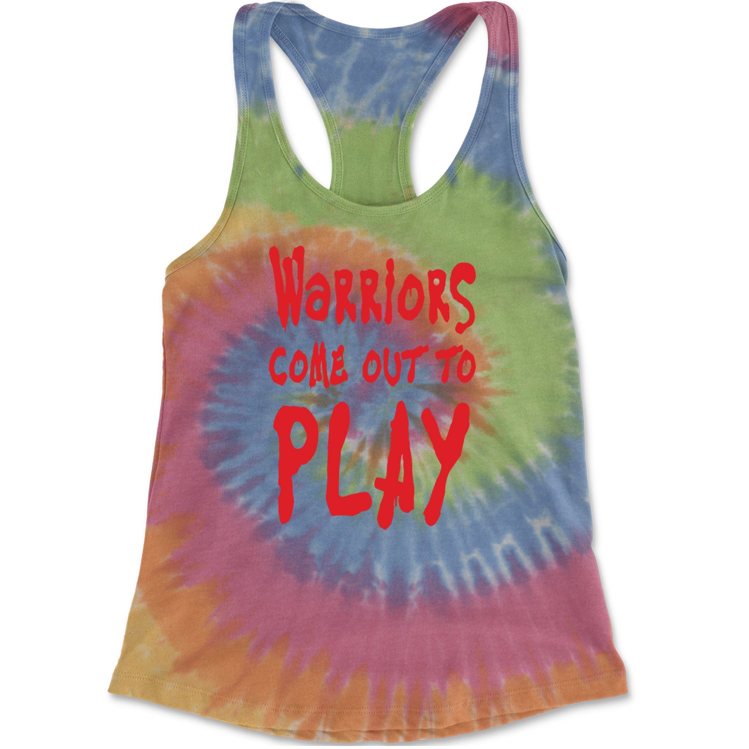 Warriors Come Out To Play  Racerback Tank Top for Women Eternity