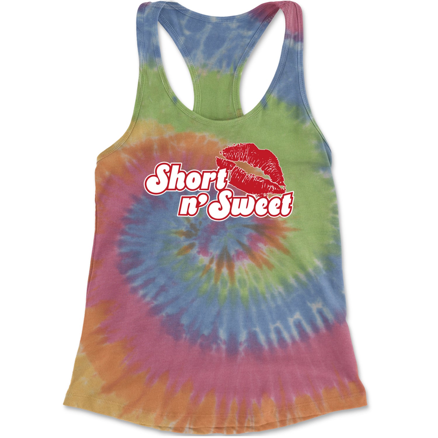 Short N' Sweet Red Lips Racerback Tank Top for Women Eternity