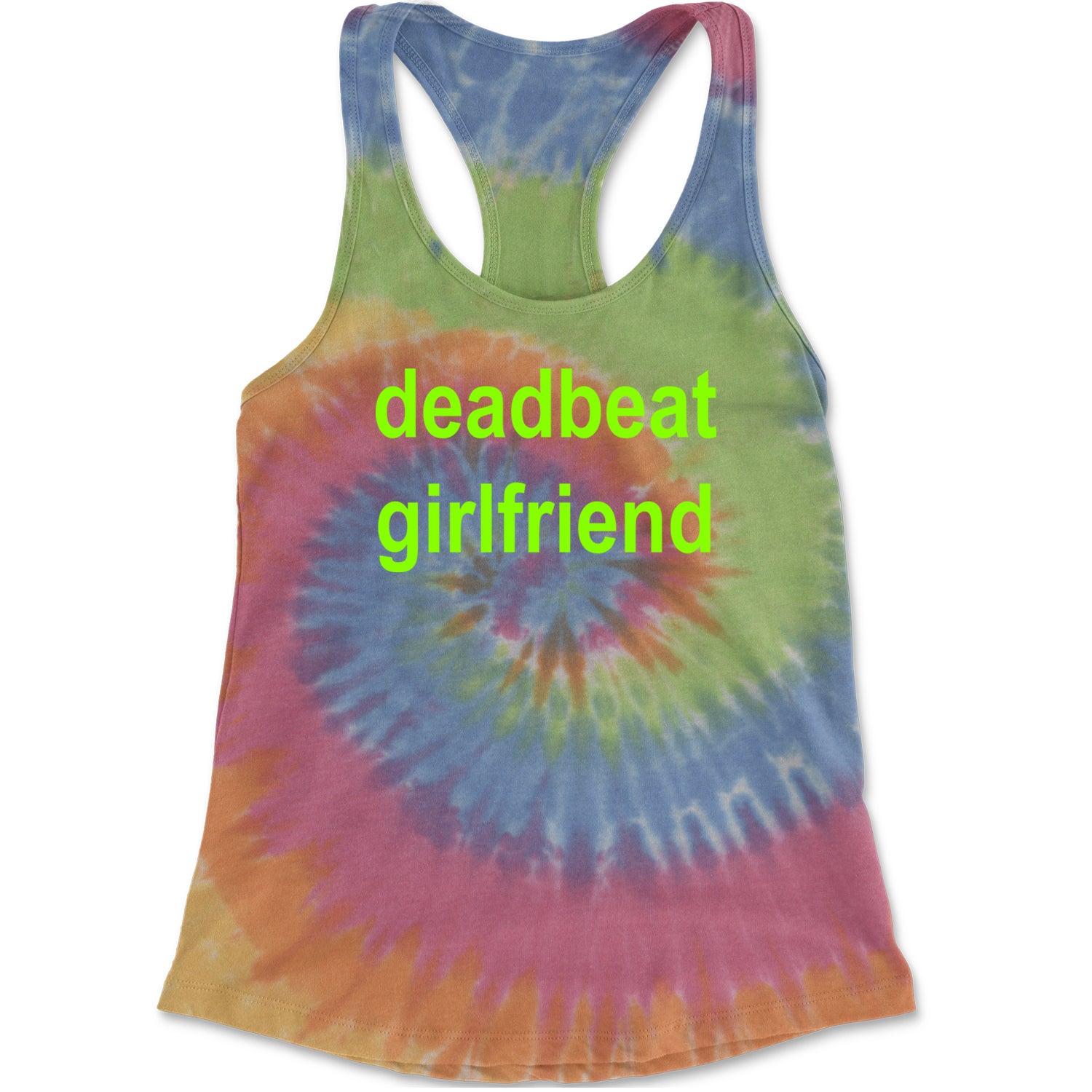 Deadbeat Girlfriend Y2K Slogan Racerback Tank Top for Women Eternity