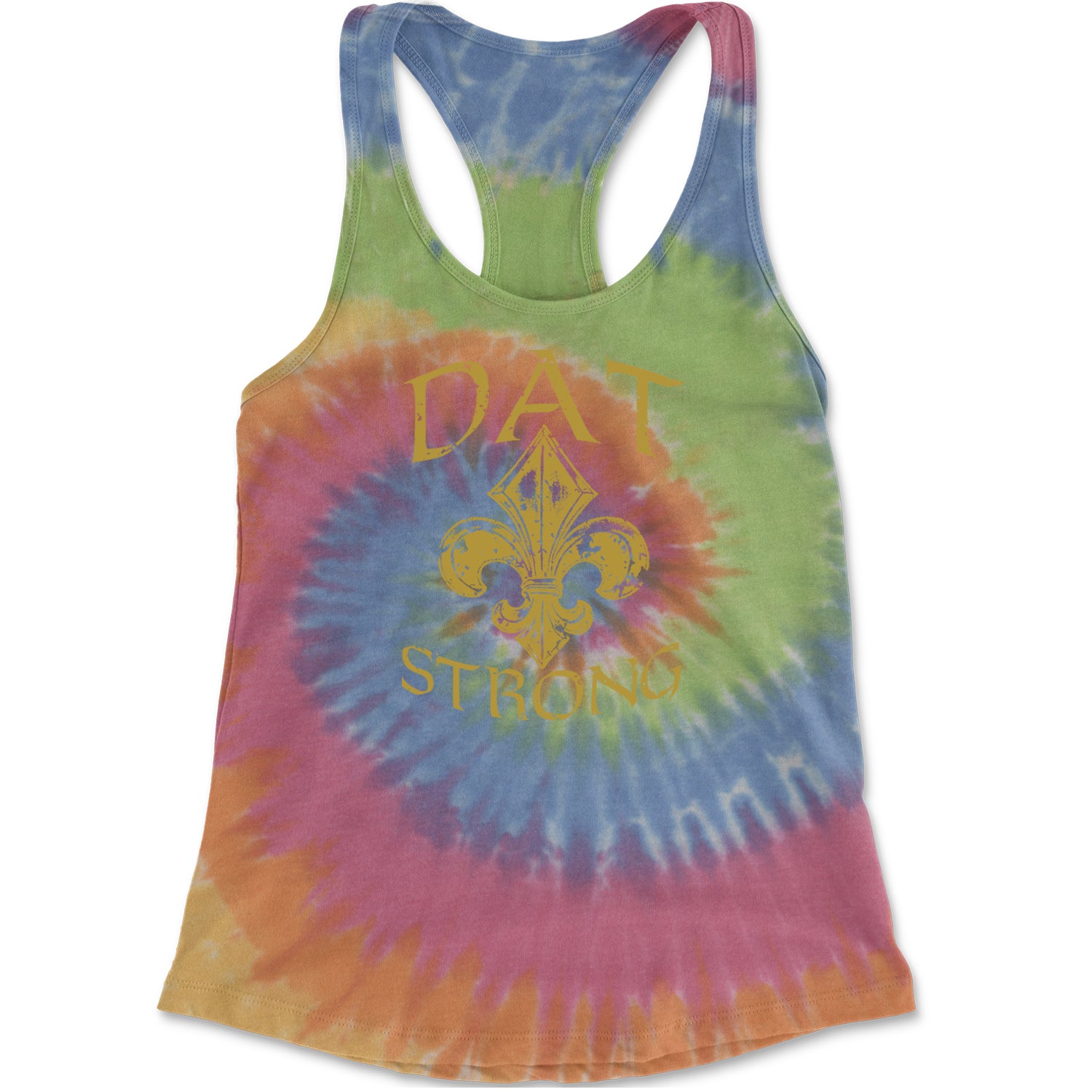 Dat Strong New Orleans   Racerback Tank Top for Women Eternity