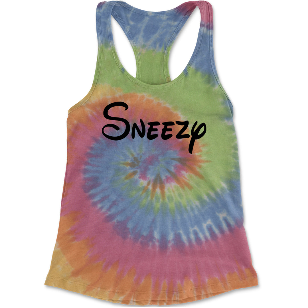 Sneezy - 7 Dwarfs Costume Racerback Tank Top for Women Eternity
