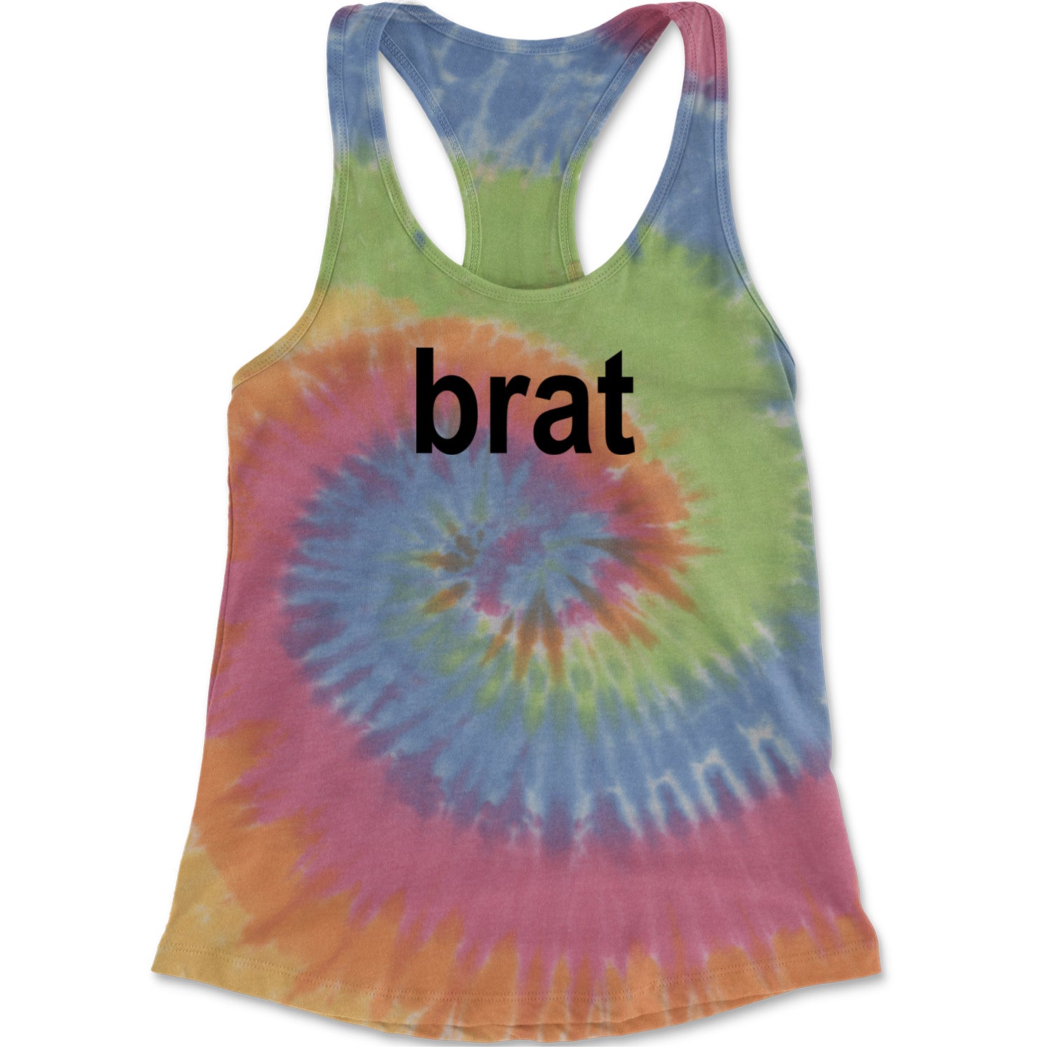 Brat Lime Green I'm So Julia Racerback Tank Top for Women Eternity