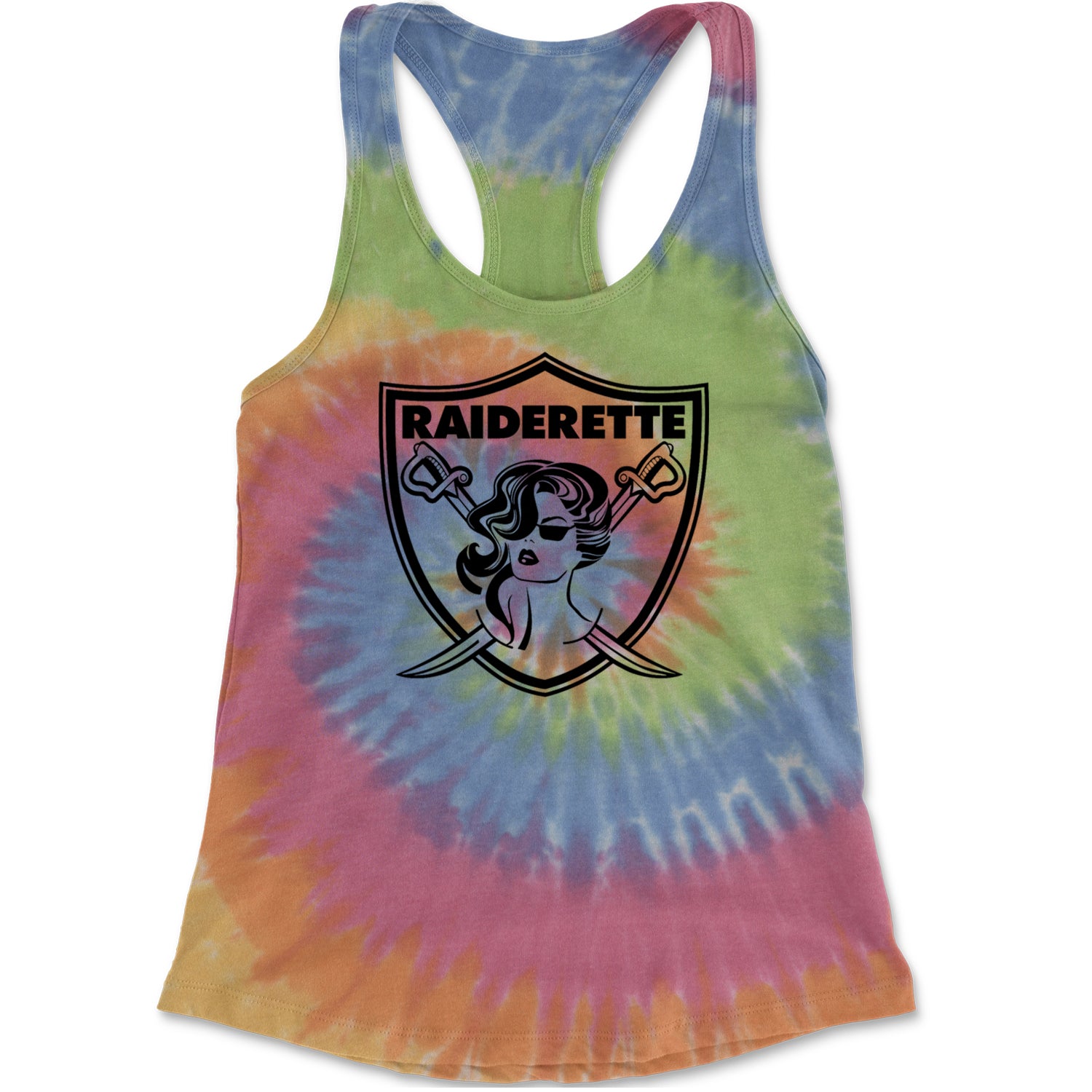 Raiderette Football Gameday Ready Racerback Tank Top for Women Eternity