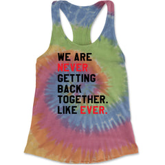We Are Never Getting Back Together TTPD Eras Outfit Racerback Tank Top for Women Eternity