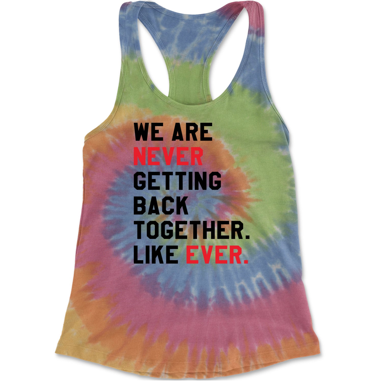 We Are Never Getting Back Together TTPD Eras Outfit Racerback Tank Top for Women Eternity