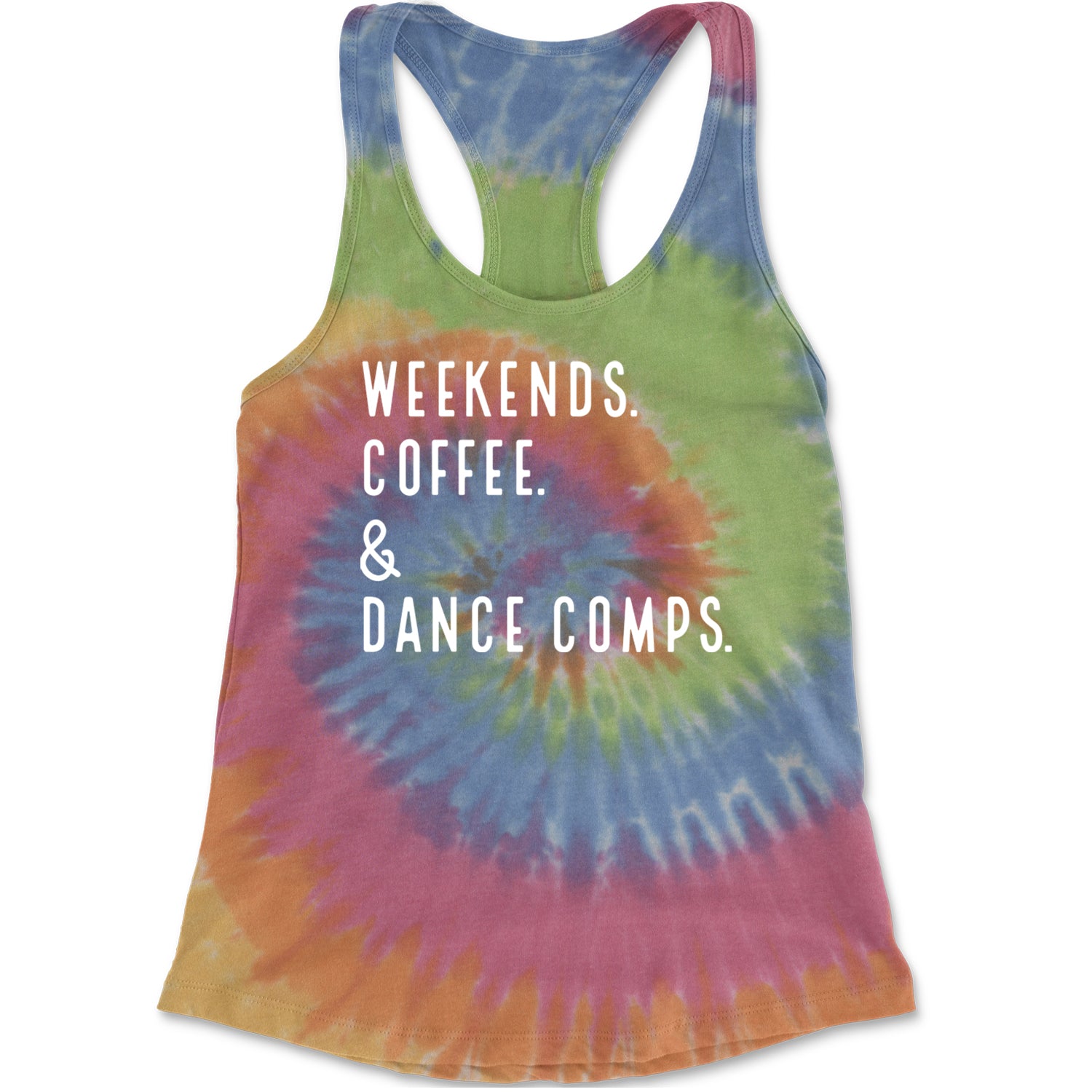 Weekends, Coffee and Dance Comps Racerback Tank Top for Women Eternity