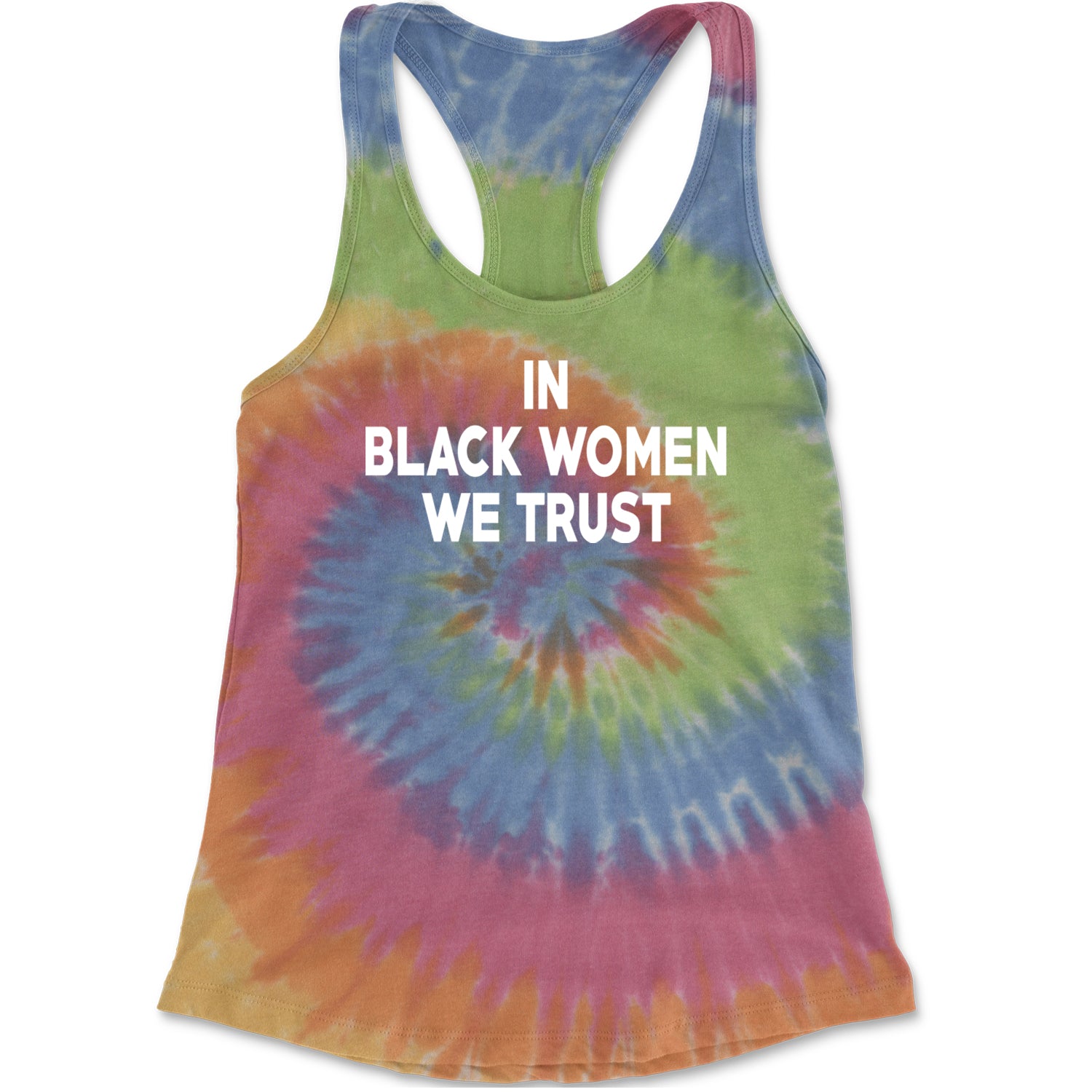 In Black Women We trust Racerback Tank Top for Women Eternity