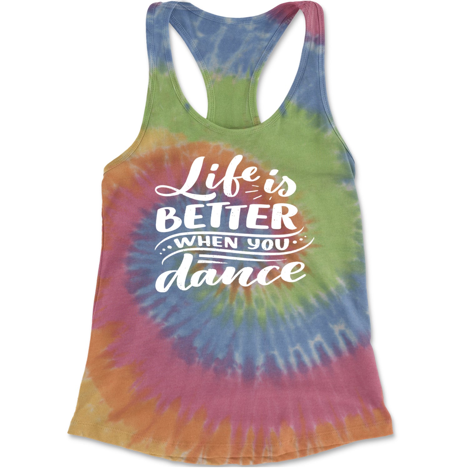 Life is Better When You Dance Racerback Tank Top for Women Eternity